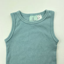 Load image into Gallery viewer, unisex ergoPouch, ribbed organic cotton singlet top, EUC, size 00,  