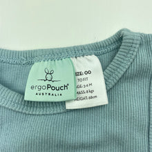 Load image into Gallery viewer, unisex ergoPouch, ribbed organic cotton singlet top, EUC, size 00,  