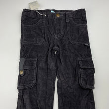 Load image into Gallery viewer, Girls Pumpkin Patch, corduroy cotton cargo pants, adjustable, Inside leg: 43cm, EUC, size 4,  