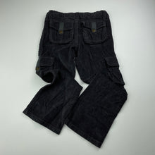 Load image into Gallery viewer, Girls Pumpkin Patch, corduroy cotton cargo pants, adjustable, Inside leg: 43cm, EUC, size 4,  