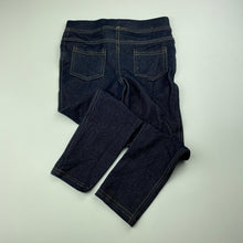 Load image into Gallery viewer, Girls MAGGIE &amp; ZOE, stretchy denim leggings, elasticated, Inside leg: 39.5cm, EUC, size 4,  