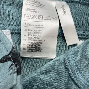 Girls H&M, stretchy pants, elasticated, rabbits, Inside leg: 45.5cm, FUC, size 7,  