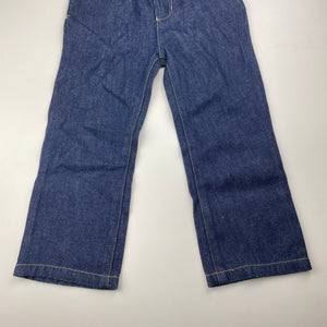 unisex Bonds, dark denim jeans, no size, W: 27.5cm across, Inside leg: 36cm, EUC, size 3,  