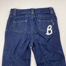 Load image into Gallery viewer, unisex Bonds, dark denim jeans, no size, W: 27.5cm across, Inside leg: 36cm, EUC, size 3,  