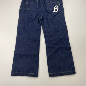 unisex Bonds, dark denim jeans, no size, W: 27.5cm across, Inside leg: 36cm, EUC, size 3,  