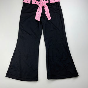 Girls COSMIC girls, black lightweight pants, elasticated, Inside leg: 37cm, NEW, size 3,  