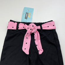 Load image into Gallery viewer, Girls COSMIC girls, black lightweight pants, elasticated, Inside leg: 37cm, NEW, size 3,  