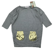 Load image into Gallery viewer, Girls DIAMONDS &amp; PEARLS, lightweight long sleeve mini dress, NEW, size 4, L: 45cm