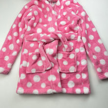 Load image into Gallery viewer, Girls Tiny Little Wonders, fleece dressing gown/bath robe, L: 47cm, EUC, size 2,  
