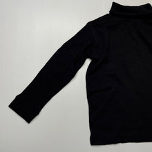 Load image into Gallery viewer, unisex H&amp;T, black cotton roll neck top/skivvy, EUC, size 3,  