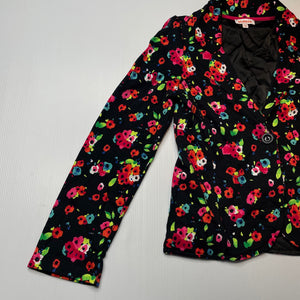 Girls Blue Zoo, colourful floral cotton lightweight jacket, EUC, size 12,  