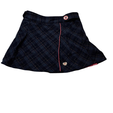 Girls Barbie, lined wool blend skirt, adjustable, L: 30.5cm, GUC, size 7,  