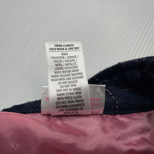Girls Barbie, lined wool blend skirt, adjustable, L: 30.5cm, GUC, size 7,  
