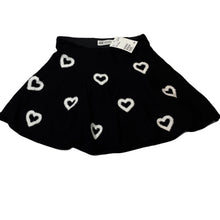 Load image into Gallery viewer, Girls H&amp;M, black &amp; white knit skirt, elasticated, L: 32cm, NEW, size 9-10,  