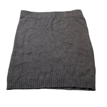 Load image into Gallery viewer, Girls L&amp;D, grey cotton/wool knit skirt, elasticated, L: 36.5cm, EUC, size 12,  