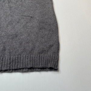 Girls L&D, grey cotton/wool knit skirt, elasticated, L: 36.5cm, EUC, size 12,  