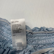 Load image into Gallery viewer, Girls Clothing &amp; Co, blue chambray cotton skirt, elasticated, FUC, size 7,  