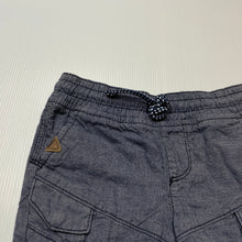 Load image into Gallery viewer, Boys Target, blue cotton shorts, elasticated, GUC, size 1,  