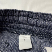 Load image into Gallery viewer, Boys Target, blue cotton shorts, elasticated, GUC, size 1,  