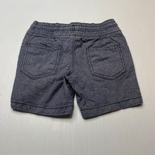 Load image into Gallery viewer, Boys Target, blue cotton shorts, elasticated, GUC, size 1,  