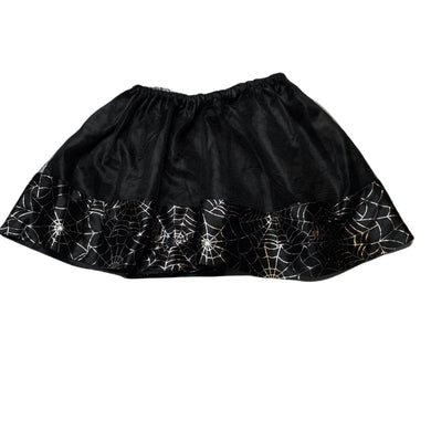 Girls black, Halloween skirt, elasticated, GUC, size 3-4,  