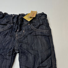 Load image into Gallery viewer, Girls Charlie &amp; Me, lined denim pants, adjustable, Inside leg: 29.5cm, NEW, size 2,  