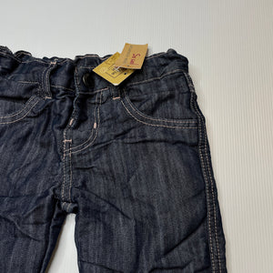 Girls Charlie & Me, lined denim pants, adjustable, Inside leg: 29.5cm, NEW, size 2,  