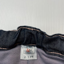 Load image into Gallery viewer, Girls Charlie &amp; Me, lined denim pants, adjustable, Inside leg: 29.5cm, NEW, size 2,  