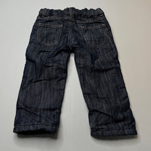 Load image into Gallery viewer, Girls Charlie &amp; Me, lined denim pants, adjustable, Inside leg: 29.5cm, NEW, size 2,  