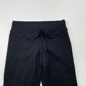 Girls Target, black cotton casual pants, elasticated, Inside leg: 38cm, EUC, size 3,  