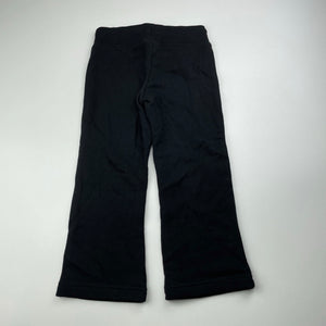 Girls Target, black cotton casual pants, elasticated, Inside leg: 38cm, EUC, size 3,  