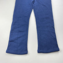 Load image into Gallery viewer, Girls H&amp;T, navy fleece lined pants, elasticated, Inside leg: 42cm, EUC, size 4,  