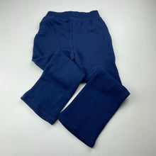 Load image into Gallery viewer, Girls H&amp;T, navy fleece lined pants, elasticated, Inside leg: 42cm, EUC, size 4,  