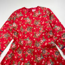 Load image into Gallery viewer, Girls ROOM SEVEN, lightweight floral cotton long sleeve dress, EUC, size 3, L: 54cm