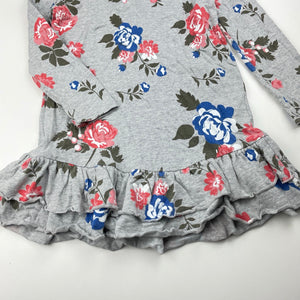 Girls Lily & Dan, floral cotton casual dress, FUC, size 3, L: 47cm