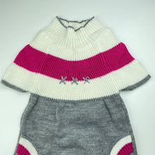 Load image into Gallery viewer, Girls knitted, short sleeve dress, EUC, size 2, L: 47cm