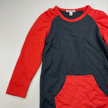 Load image into Gallery viewer, Girls Charlie &amp; Me, orange &amp; grey long sleeve dress, EUC, size 5, L: 52cm