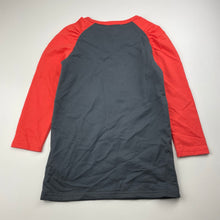 Load image into Gallery viewer, Girls Charlie &amp; Me, orange &amp; grey long sleeve dress, EUC, size 5, L: 52cm