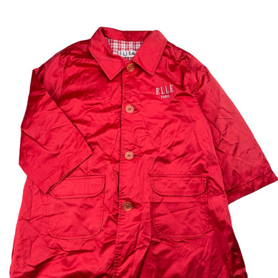 Girls ELLE PARIS, cotton lined lightweight jacket/coat, L: 61cm, armpit to armpit: 39cm, shoulder to cuff: 34.5cm, FUC, size 4-5,  