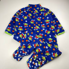 Load image into Gallery viewer, unisex Snugtime, fleece winter all-in-one pyjamas, EUC, size 2,  