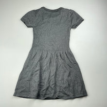 Load image into Gallery viewer, Girls H&amp;T, grey/silver metallic knit dress, EUC, size 5, L: 56cm