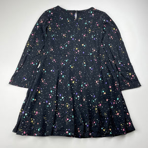 Girls Target, cotton long sleeve dress, pockets, EUC, size 7, L: 60cm