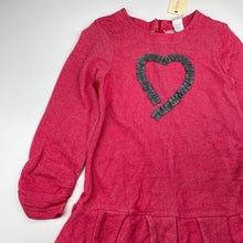 Load image into Gallery viewer, Girls Jack &amp; Milly, red cotton long sleeve dress, NEW, size 7, L: 59cm