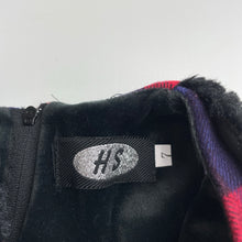 Load image into Gallery viewer, Girls HS, lined checked winter dress, armpit to armpit: 28cm, EUC, size 4-5, L: 53cm