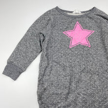 Load image into Gallery viewer, Girls Milkshake, soft feel knit sweater dress, EUC, size 5, L: 48cm at front