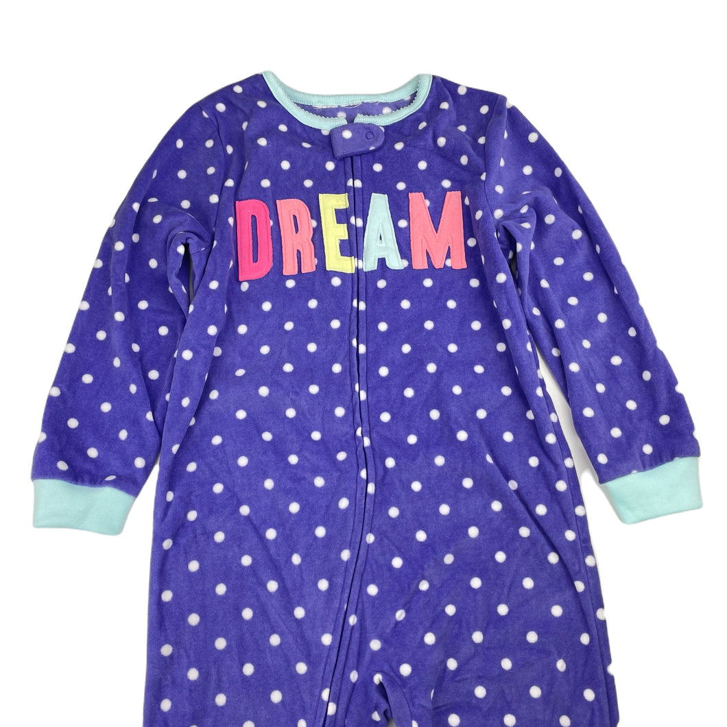 Girls Carters, lightweight fleece all-in-one pyjamas, EUC, size 4,  