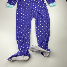 Load image into Gallery viewer, Girls Carters, lightweight fleece all-in-one pyjamas, EUC, size 4,  