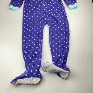 Girls Carters, lightweight fleece all-in-one pyjamas, EUC, size 4,  