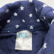 Load image into Gallery viewer, Girls B&amp;L, cotton roll neck top / skivvy, FUC, size 2,  
