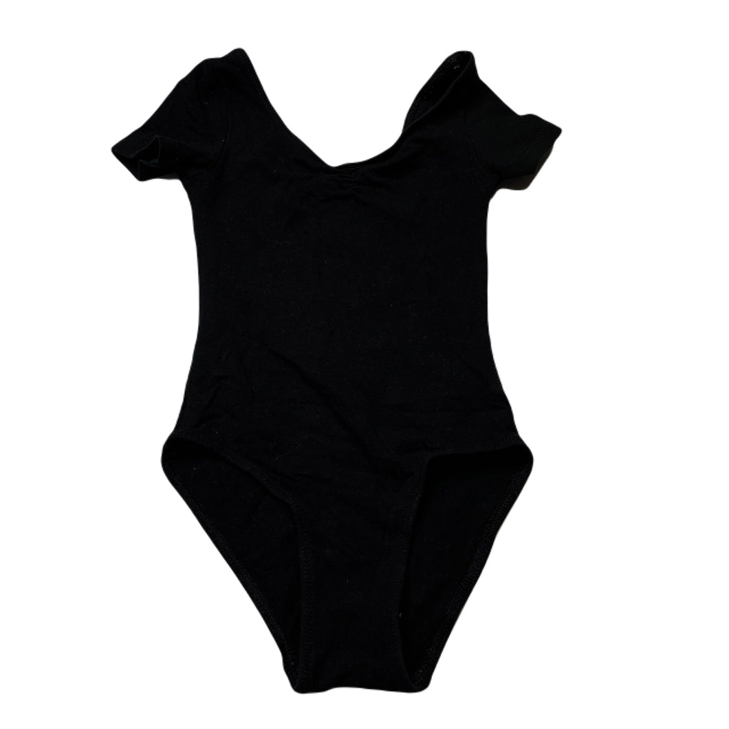 Girls Active & Co, black ballet / dance leotard, GUC, size 4,  